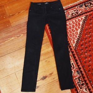 Loft Modern Skinny Black Jeans